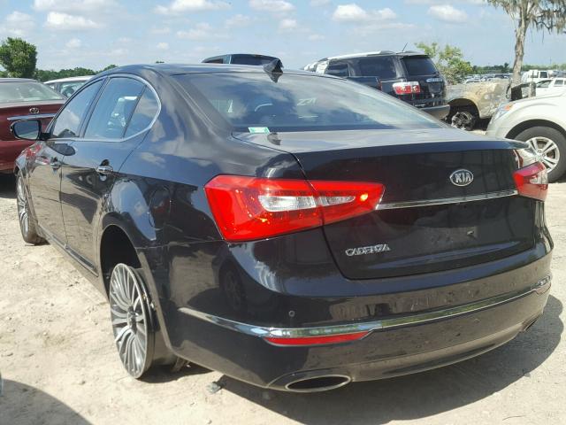 KNALN4D73E5122985 - 2014 KIA CADENZA PR BLACK photo 3