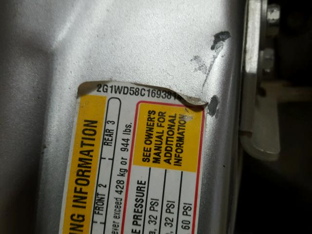 2G1WD58C169381441 - 2006 CHEVROLET IMPALA SUP 灰色 照片 10