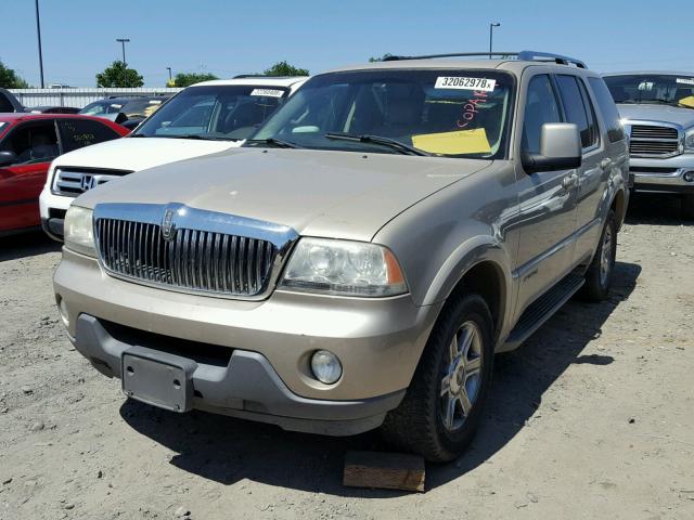 5LMEU68H05ZJ13613 - 2005 LINCOLN AVIATOR TAN photo 2