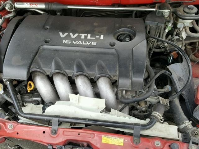 2T1BY32E75C452519 - 2005 TOYOTA COROLLA XR 红色 照片 7