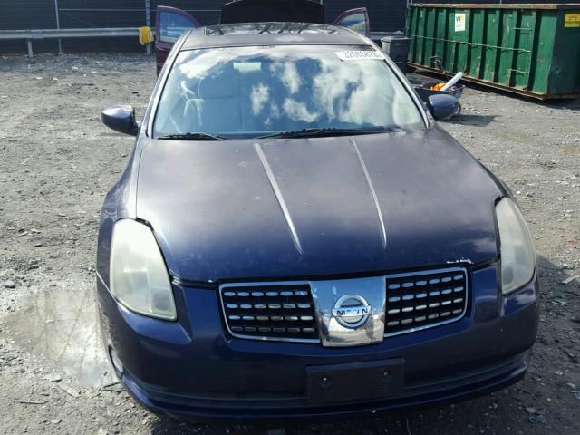 1N4BA41E04C812237 - 2004 NISSAN MAXIMA SE BLUE photo 9