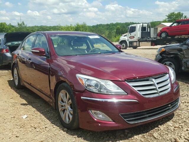 KMHGC4DD1CU193746 - 2012 HYUNDAI GENESIS MAROON photo 1