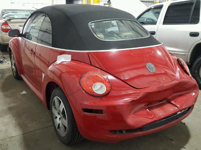 3VWRF31Y66M327257 - 2006 VOLKSWAGEN NEW BEETLE 红色 照片 3