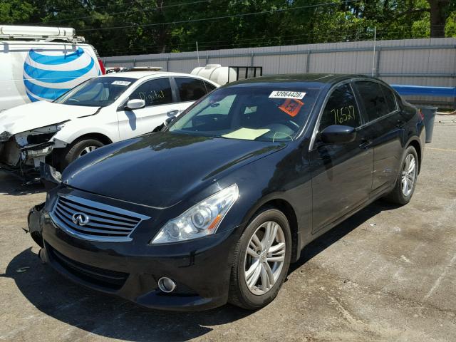 JN1DV6APXCM812830 - 2012 INFINITI G25 BASE BLACK photo 2