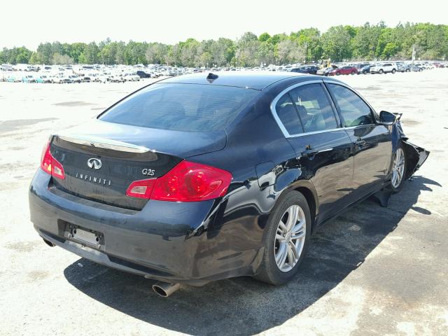 JN1DV6APXCM812830 - 2012 INFINITI G25 BASE BLACK photo 4