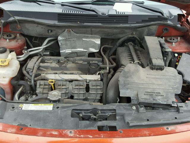 1B3HB48A19D198967 - 2009 DODGE CALIBER SX ORANGE photo 7