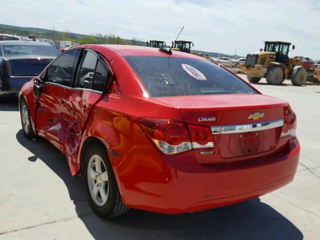 1G1PC5SB7F7223338 - 2015 CHEVROLET CRUZE RED photo 3