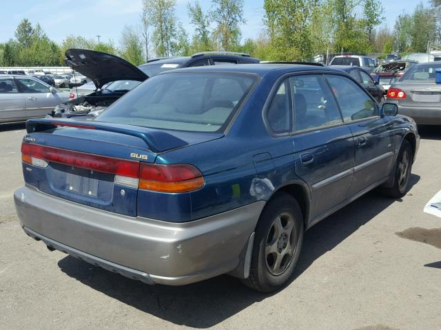 4S3BD6854X7240282 - 1999 SUBARU LEGACY 30T GREEN photo 4