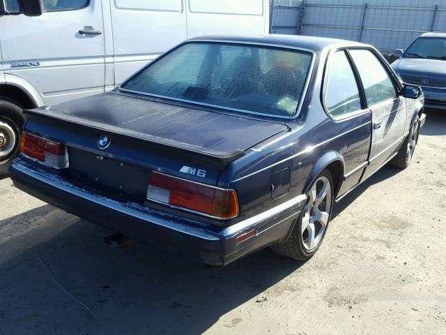 WBAEE1411J2561200 - 1988 BMW M6 BLUE photo 4