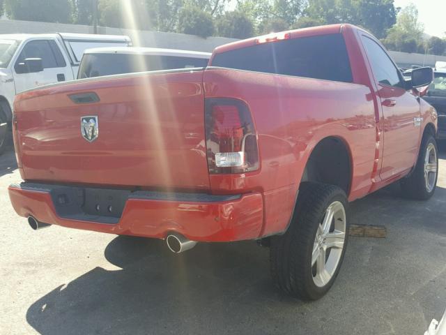 3C6JR6CT6JG171293 - 2018 RAM 1500 SPORT RED photo 4