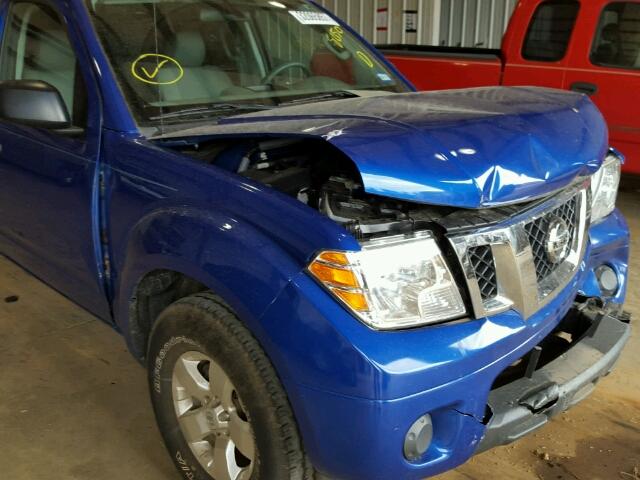 1N6AD0ER7CC468050 - 2012 NISSAN FRONTIER S BLUE photo 9