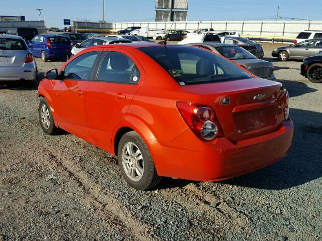 1G1JB5SH1C4209901 - 2012 CHEVROLET SONIC LS 红色 照片 3