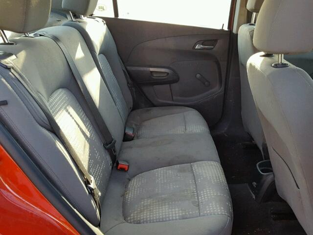 1G1JB5SH1C4209901 - 2012 CHEVROLET SONIC LS 红色 照片 6