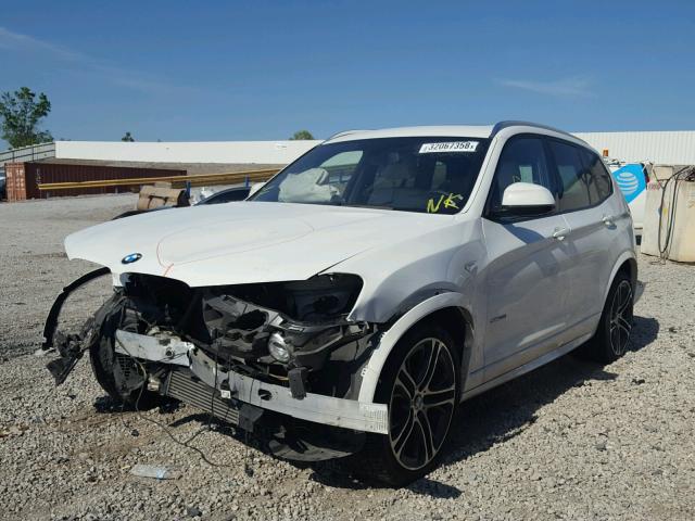 5UXWZ7C51F0F76044 - 2015 BMW X3 SDRIVE2 WHITE photo 2