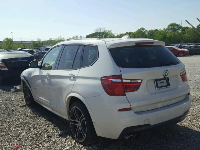 5UXWZ7C51F0F76044 - 2015 BMW X3 SDRIVE2 WHITE photo 3
