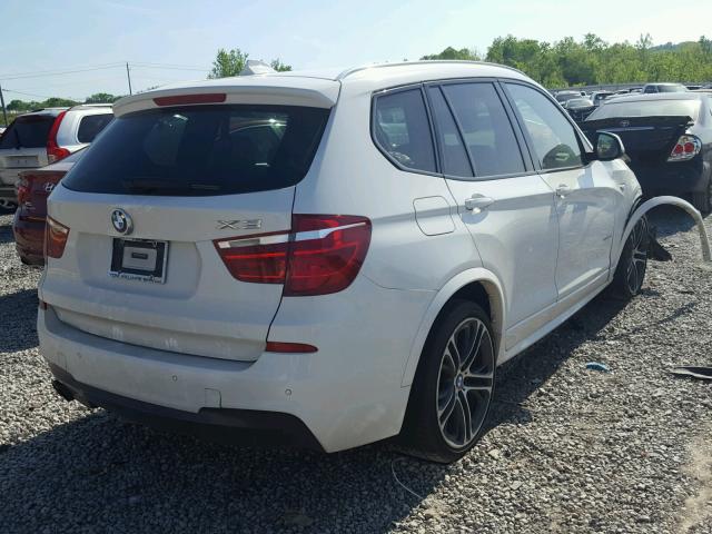 5UXWZ7C51F0F76044 - 2015 BMW X3 SDRIVE2 WHITE photo 4