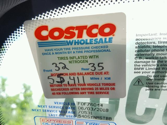 5UXWZ7C51F0F76044 - 2015 BMW X3 SDRIVE2 WHITE photo 9