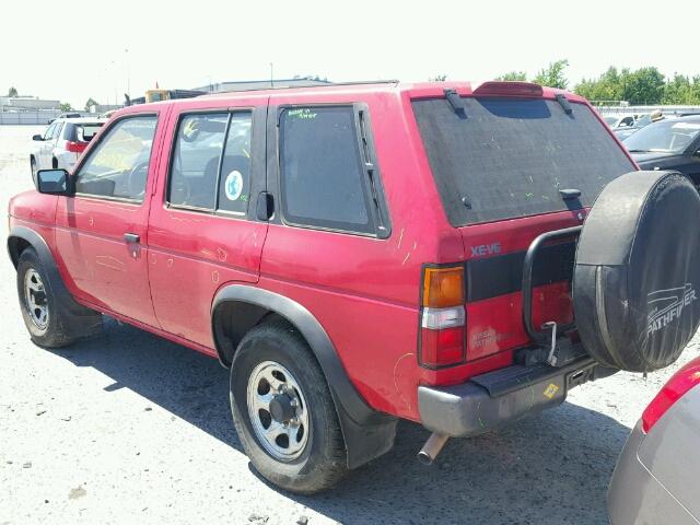 JN8HD17Y6SW058224 - 1995 NISSAN PATHFINDER RED photo 3