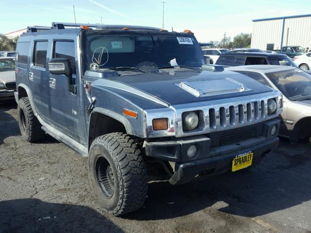 5GRGN23U97H109612 - 2007 HUMMER H2 GREEN photo 1