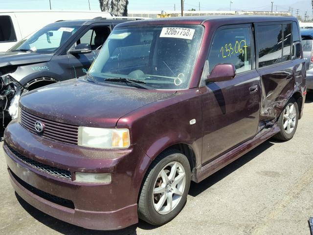 JTLKT324164051322 - 2006 TOYOTA SCION XB MAROON photo 2