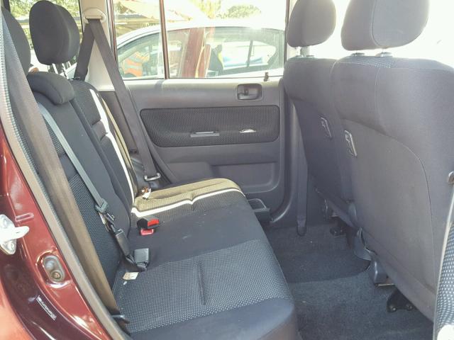 JTLKT324164051322 - 2006 TOYOTA SCION XB MAROON photo 6
