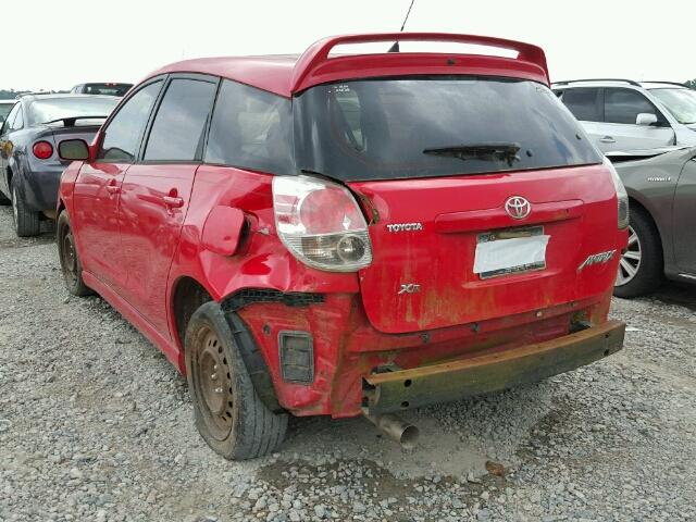 2T1KR32E67C665929 - 2007 TOYOTA COROLLA MA RED photo 3