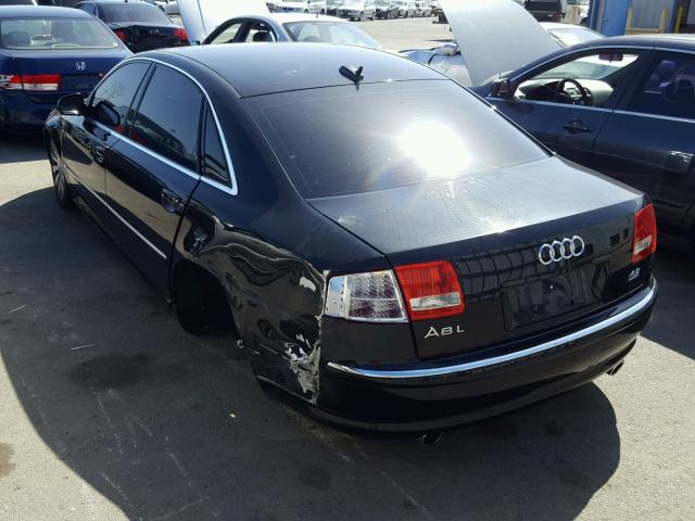 WAUML44E54N022670 - 2004 AUDI A8 L QUATT BLACK photo 3