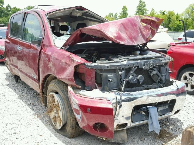 5N1AA08A06N719285 - 2006 NISSAN ARMADA SE RED photo 1