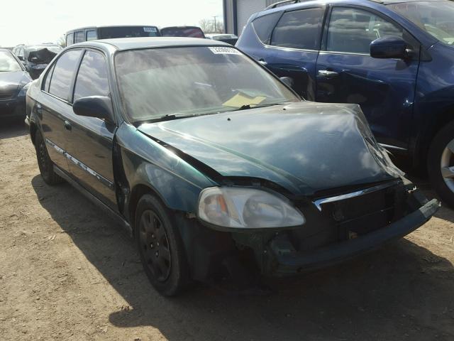 2HGEJ6617YH533090 - 2000 HONDA CIVIC BASE GREEN photo 1