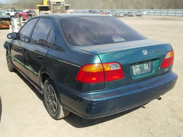 2HGEJ6617YH533090 - 2000 HONDA CIVIC BASE 绿色 照片 3