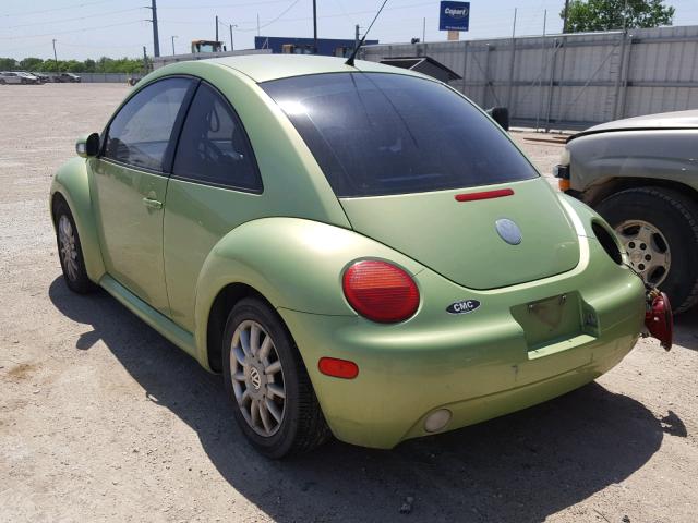 3VWCK31CX4M404196 - 2004 VOLKSWAGEN NEW BEETLE 绿色 照片 3
