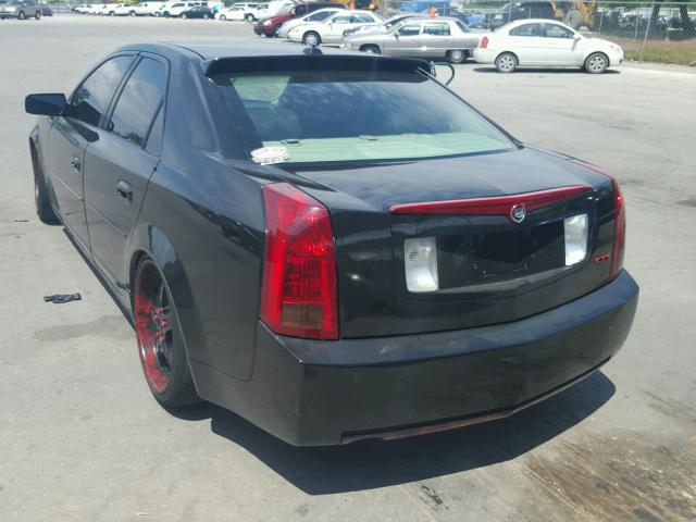 1G6DM577840145916 - 2004 CADILLAC CTS BLACK photo 3