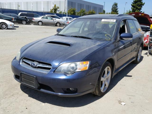 4S3BP676854314481 - 2005 SUBARU LEGACY GT BLUE photo 2