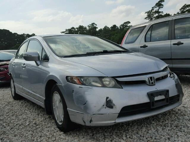 JHMFA36208S022032 - 2008 HONDA CIVIC HYBR SILVER photo 1