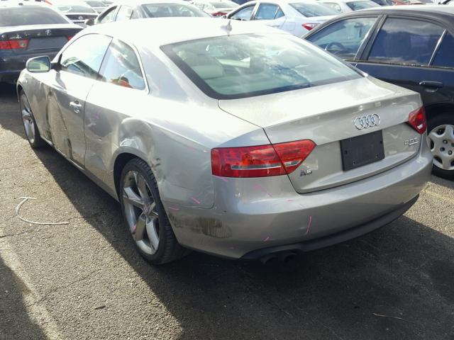 WAULFAFR3BA025959 - 2011 AUDI A5 PREMIUM SILVER photo 3