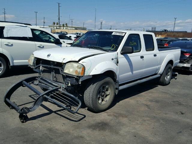 1N6ED29X84C462748 - 2004 NISSAN FRONTIER C WHITE photo 2