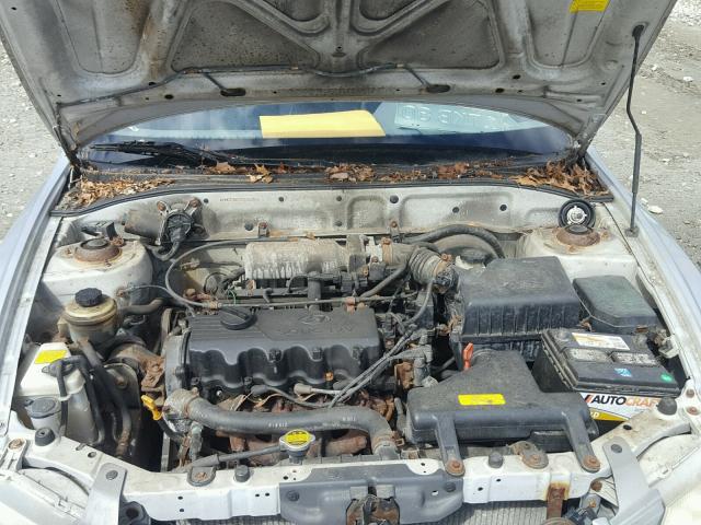 KMHCG35G92U181266 - 2002 HYUNDAI ACCENT BAS SILVER photo 7