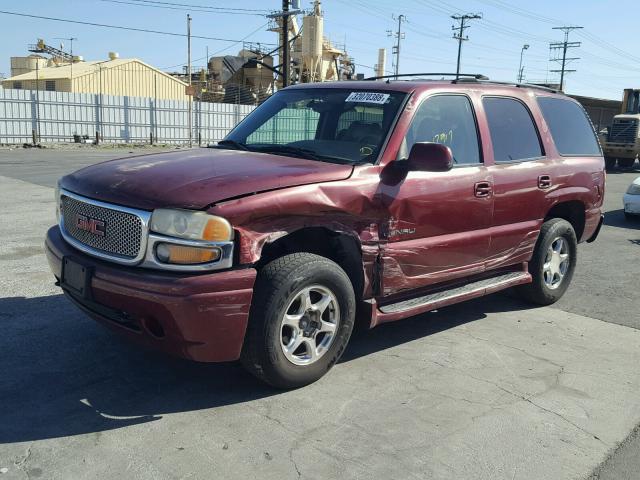 1GKEK63U92J163264 - 2002 GMC DENALI BURGUNDY photo 9