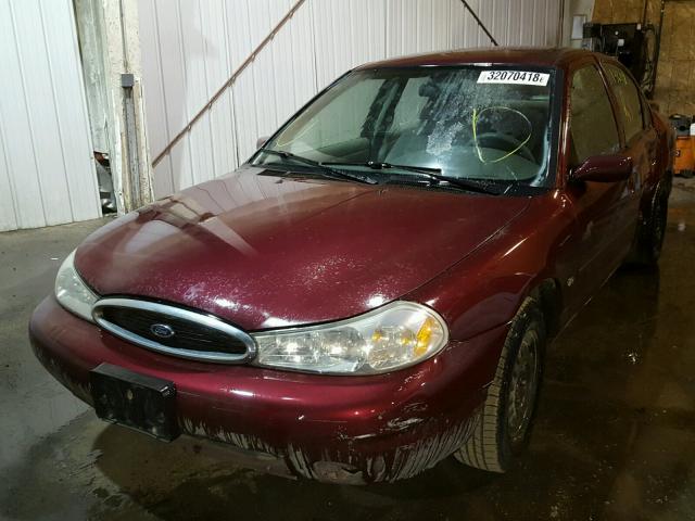 1FAFP65LXWK235701 - 1998 FORD CONTOUR BA MAROON photo 2