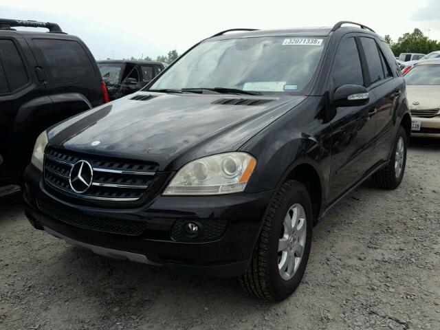 4JGBB86E67A175227 - 2007 MERCEDES-BENZ ML 350 BLACK photo 2