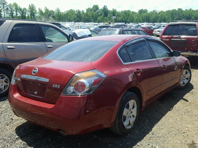 1N4AL21EX8C193369 - 2008 NISSAN ALTIMA 2.5 BURGUNDY photo 4