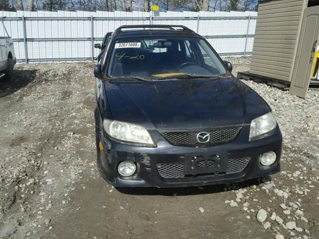 JM1BJ245221618568 - 2002 MAZDA PROTEGE PR BLACK photo 9