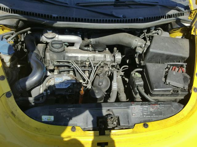 3VWCP21C82M442941 - 2002 VOLKSWAGEN NEW BEETLE 黄色 照片 7