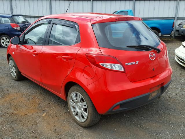 JM1DE1KY9E0181022 - 2014 MAZDA MAZDA2 SPO RED photo 3