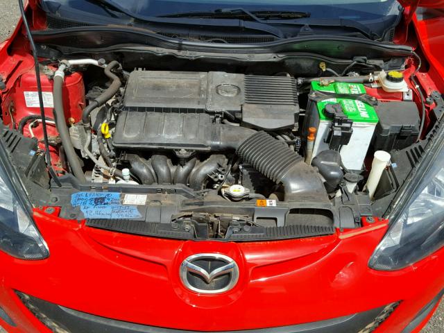 JM1DE1KY9E0181022 - 2014 MAZDA MAZDA2 SPO 红色 照片 7