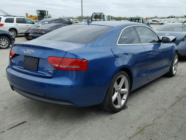 WAULFAFR3AA062282 - 2010 AUDI A5 PREMIUM BLUE photo 4