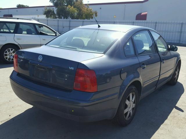 WVWAH63B41P009452 - 2001 VOLKSWAGEN PASSAT GLS BLUE photo 4