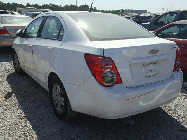 1G1JA5SH3C4186964 - 2012 CHEVROLET SONIC LS 白色 照片 3