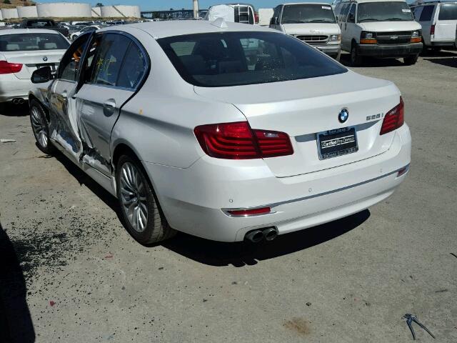 WBA5A5C53ED507608 - 2014 BMW 528 I WHITE photo 3