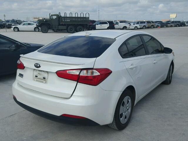 KNAFX4A66F5340908 - 2015 KIA FORTE LX SILVER photo 4